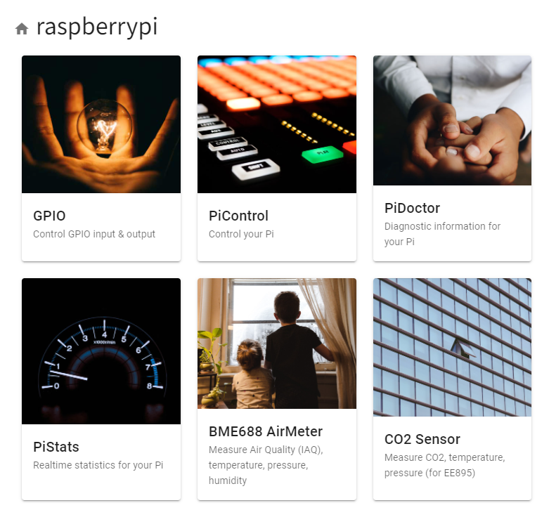 raspberry pi web interface via PiCockpit to control your raspberry pi remotely