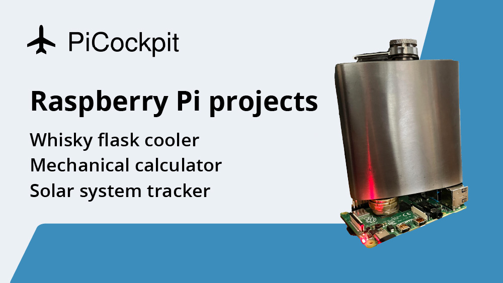 Raspberry Piプロジェクトのアイデア。ウィスキー・フラスク・クーラー、機械式計算機、ソーラーシステム・トラッカー