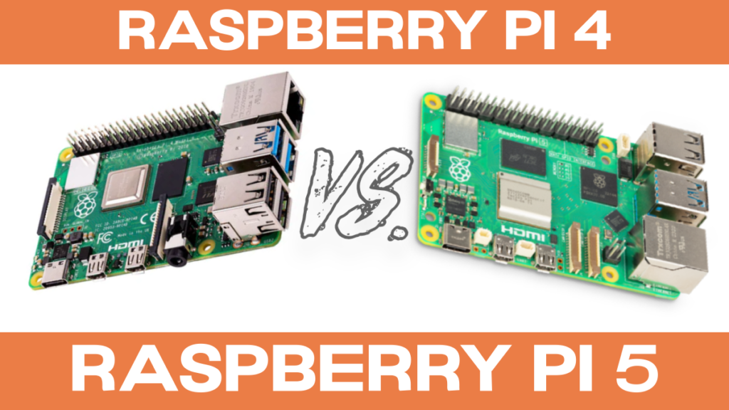 Raspberry Pi 4 vs Raspberry Pi 5 Image de titre