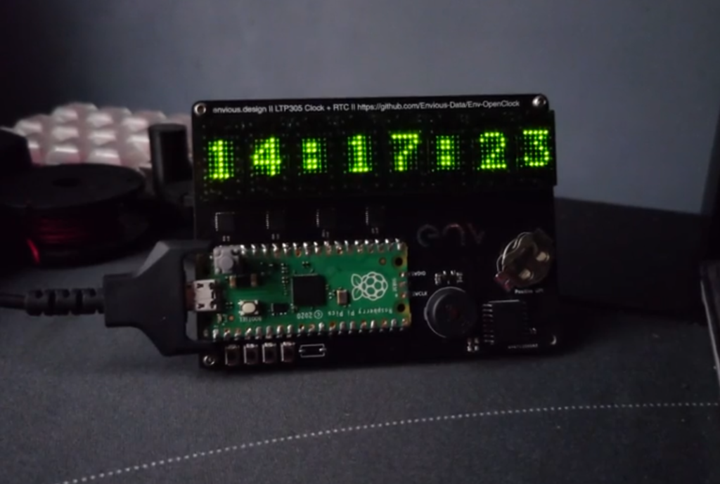 Pico Clock (Env-OpenClock) - other angle
