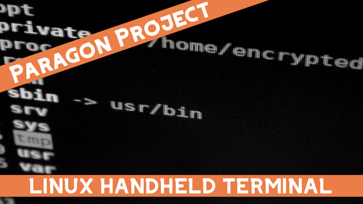 Проект Paragon: Linux Handheld Terminal | PiCockpit