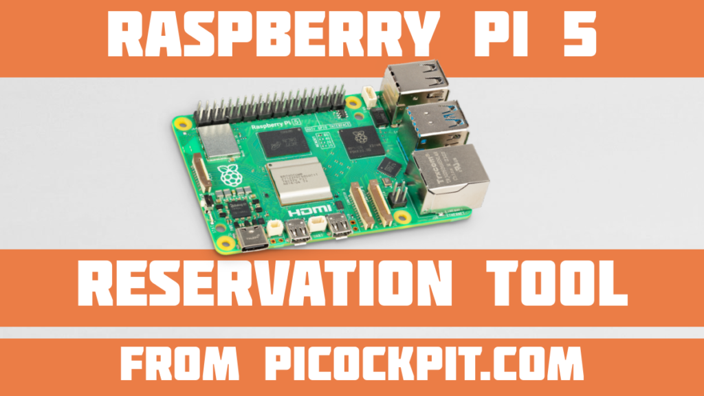 Immagine dello strumento di prenotazione di Raspberry Pi 5