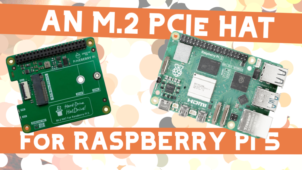 Um HAT M.2 PCIe para Raspberry Pi 5 - Imagem de título do Pineberry Pi