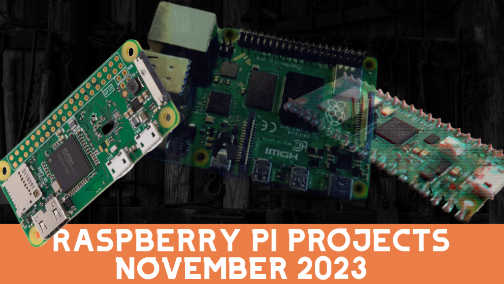 Raspberry Pi Projects Νοέμβριος 2023 Εικόνα τίτλου