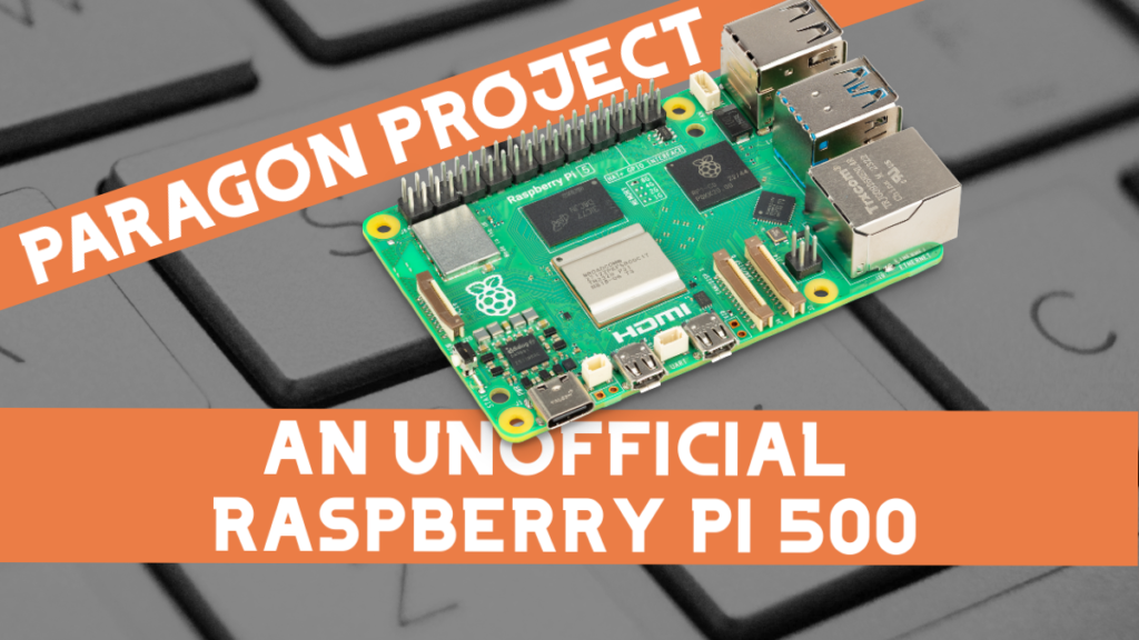 Immagine non ufficiale del titolo del Raspberry Pi 500
