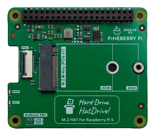 Un HAT PCIe M.2 pour Raspberry Pi 5