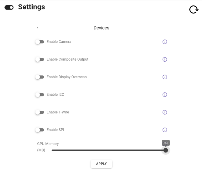Configurações App | PiCockpit