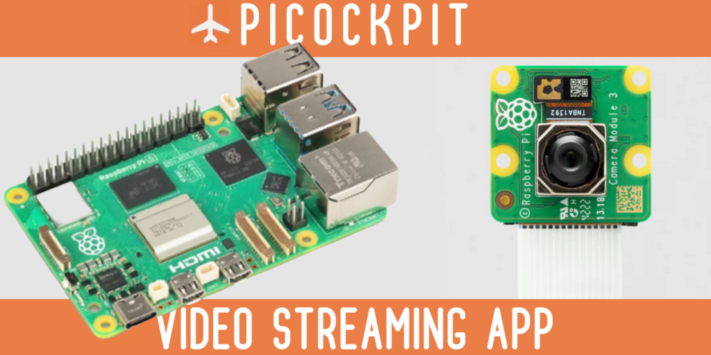 Imagem da aplicação de transmissão de vídeo PiCockpit