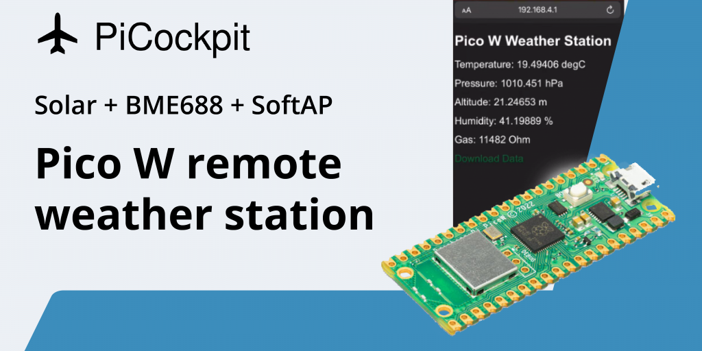 Raspberry Pi Pico W softap väderstation